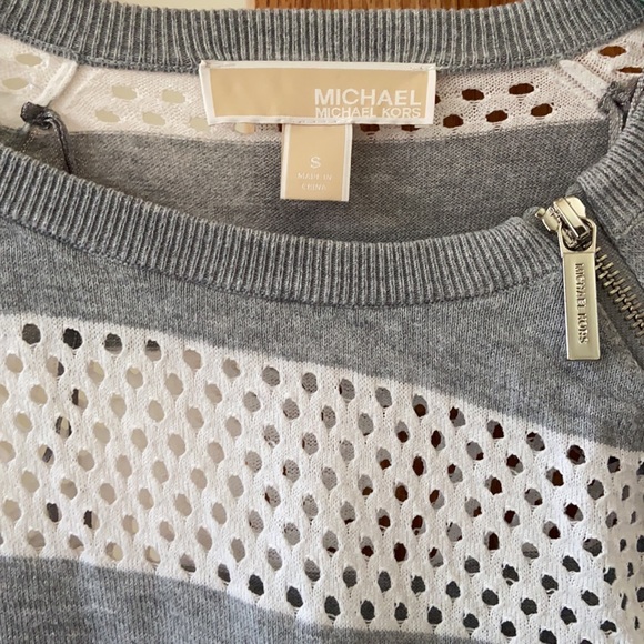 Michael Kors mesh striped sweater - Picture 2 of 9